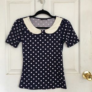 Polka dot top